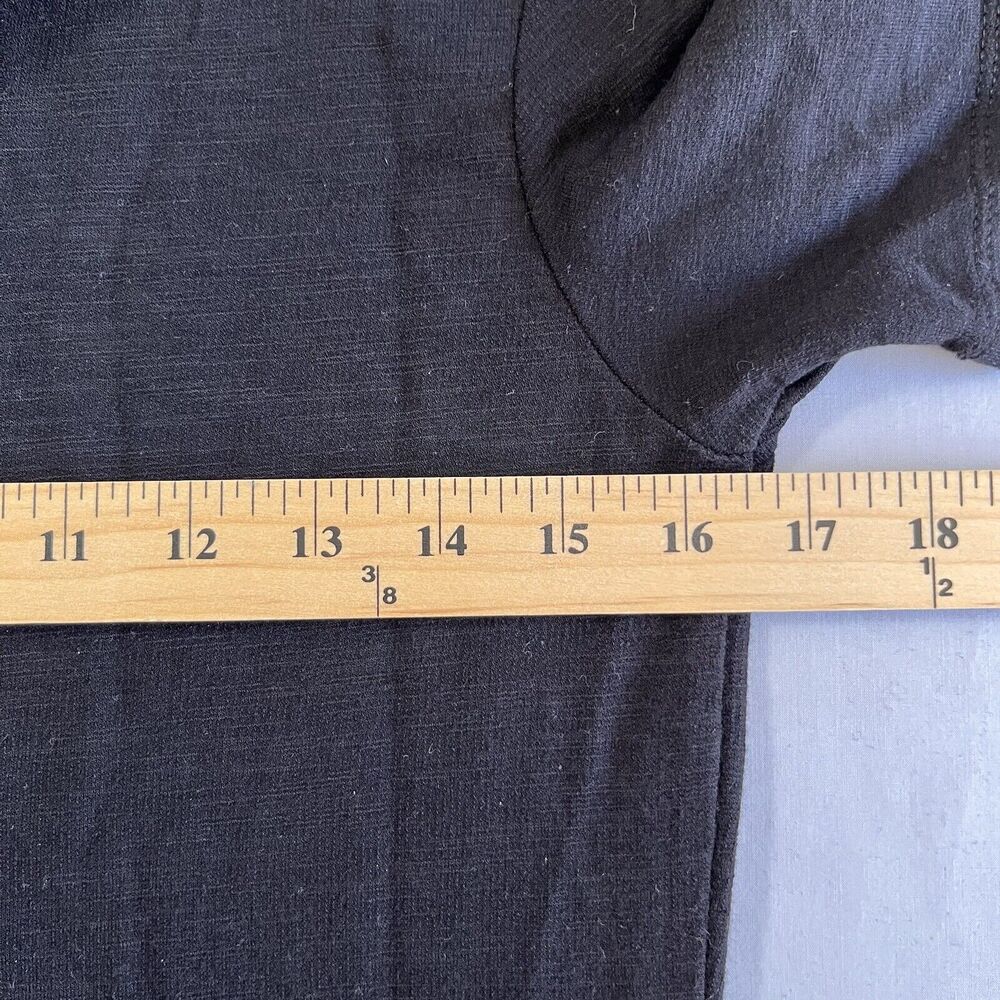 MWT MONROW Black Supersoft Short Sleeve Polo Jumpsuit Sz unknown see measurement - Picture 3 of 7